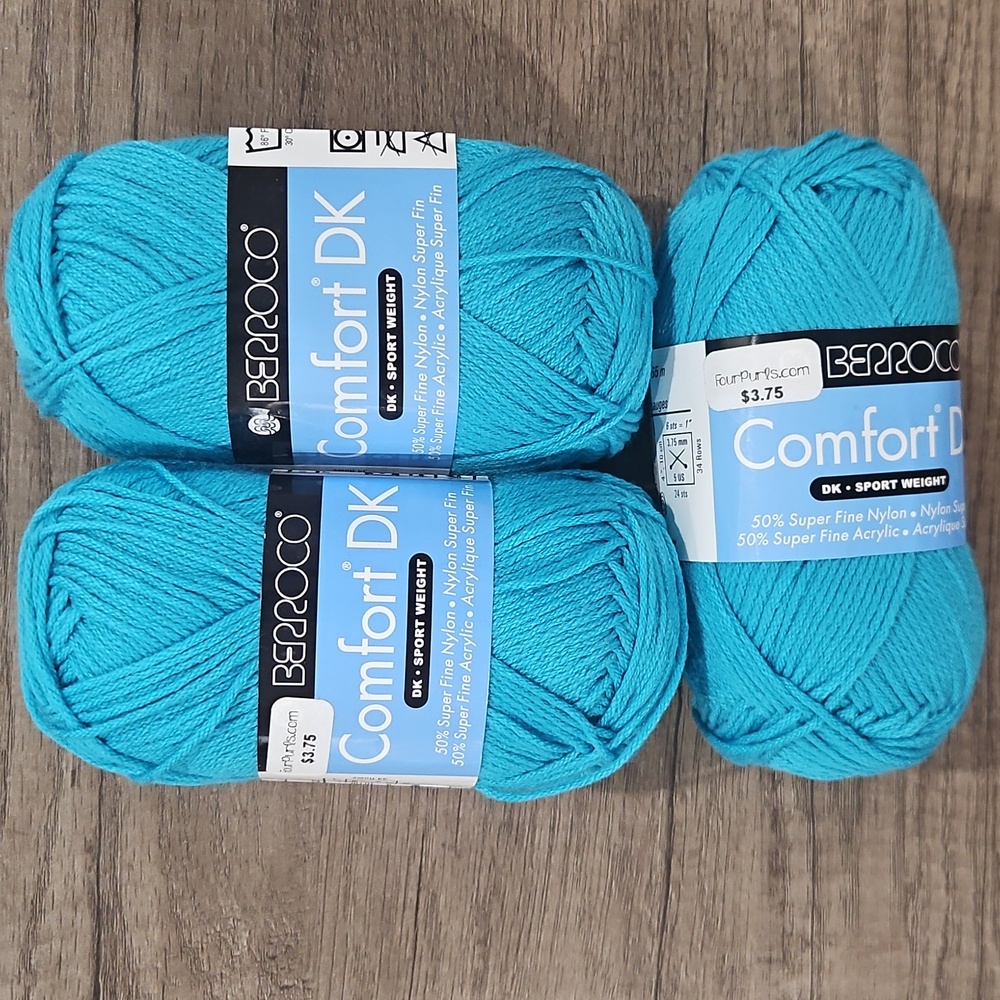 Comfort DK Yarn - Blue quantity 3